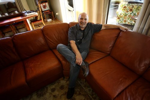 George Belanger, at his home in Winnipeg is a veteran of the music industry is celebrating 50 years in the music business - 40 of those as frontman for Winnipeg band Harlequin.
151130
November 30, 2015 
Mike Deal / Winnipeg Free Press