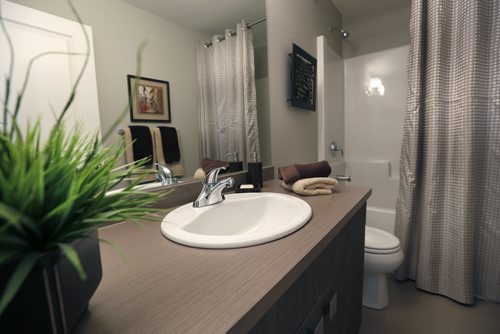 Homes. 79 Chelston Gate in Devonshire Village. The second bathroom on the second floor.  The realtor is Hilton Homes Spencer Curtis  Tood Lewys story   Wayne Glowacki / Winnipeg Free Press Nov. 30   2015