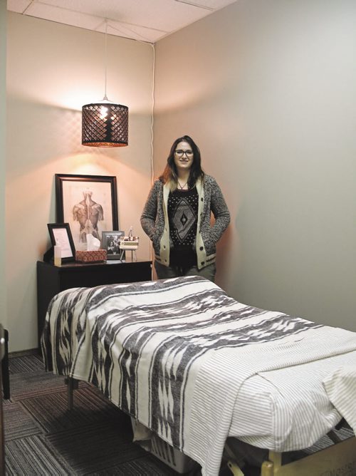 Canstar Community News Hayley Green is a massage therapist working out of the Rossmere Chiropractic Clinic (899 Henderson Hwy.). SHELDON BIRNIE/CANSTAR/THE HERALD