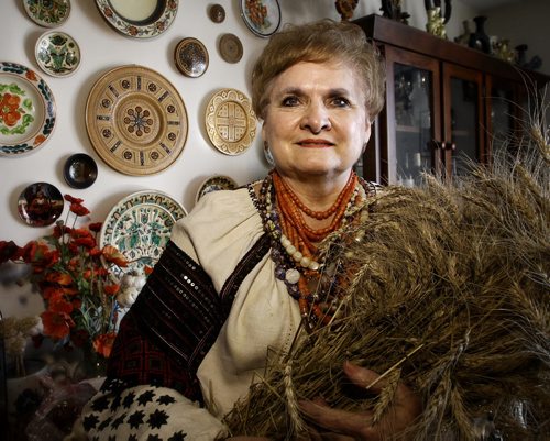 Winnipegger Orysia Tracz wrote a book on the pre-Christian roots of Ukrainian Christmas traditions.  151203 December 03, 2015 Mike Deal / Winnipeg Free Press