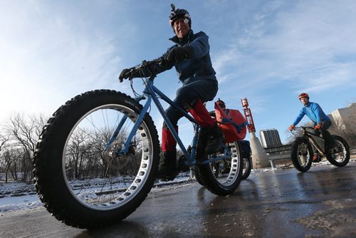 December 5, 2015 - 151205  -  Riders take part in the Fat Bike Day at the Forks Saturday, December 5, 2015. John Woods / Winnipeg Free Press