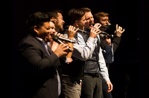 December 6, 2015 - 151206  -  Those Guys perform at A Prairie Christmas with the WSO at the Centennial Concert Hall Sunday, December 6, 2015. John Woods / Winnipeg Free Press