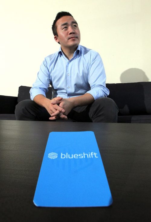 WINNIPEG, MB - blueshift biz - Jason The from blueshift poses for a photo at his Exchange District office. BORIS MINKEVICH / WINNIPEG FREE PRESS DEC 7, 2015