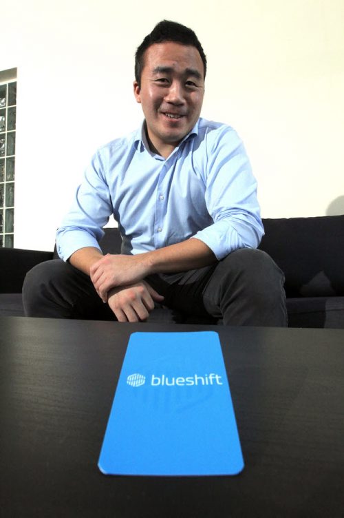 WINNIPEG, MB - blueshift biz - Jason The from blueshift poses for a photo at his Exchange District office. BORIS MINKEVICH / WINNIPEG FREE PRESS DEC 7, 2015