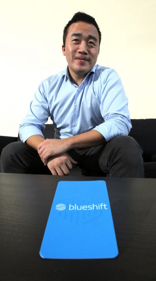 WINNIPEG, MB - blueshift biz - Jason The from blueshift poses for a photo at his Exchange District office. BORIS MINKEVICH / WINNIPEG FREE PRESS DEC 7, 2015