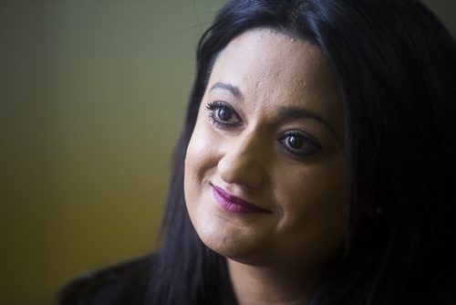 Liberal leader Rana Bokhari in an interview at her office on Broadway in Winnipeg on Wednesday, Dec. 9, 2015.  (Mikaela MacKenzie/Winnipeg Free Press)