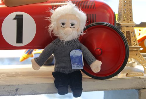 INTERSECTION - Annual goofy gift guide- Moule, 443 Academy Rd.- Little Thinkers. A collection of plush toys shaped like historical figures - Albert Einstein. BORIS MINKEVICH / WINNIPEG FREE PRESS DEC 10, 2015