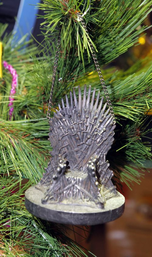 INTERSECTION - Annual goofy gift guide- Pylon, Polo Park - shots of the Game of Thrones Xmas ornaments. BORIS MINKEVICH / WINNIPEG FREE PRESS DEC 10, 2015