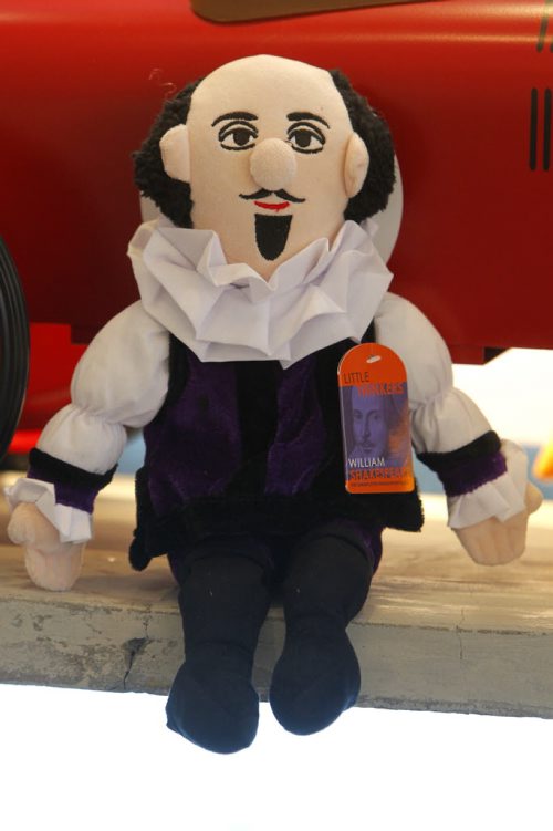 INTERSECTION - Annual goofy gift guide- Moule, 443 Academy Rd.- Little Thinkers. A collection of plush toys shaped like historical figures - William Shakespeare. BORIS MINKEVICH / WINNIPEG FREE PRESS DEC 10, 2015
