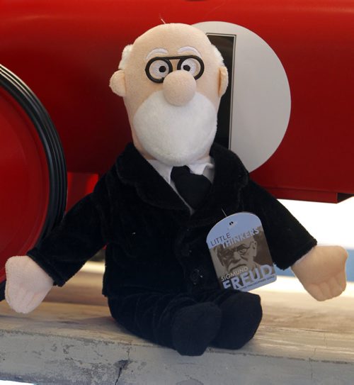 INTERSECTION - Annual goofy gift guide- Moule, 443 Academy Rd. Little Thinkers - a collection of plush toys shaped like historical figures - Sigmund Freud. BORIS MINKEVICH / WINNIPEG FREE PRESS DEC 10, 2015