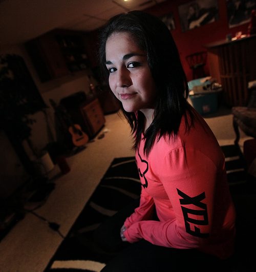 Hailey McKay, 18, who took a Duffy's cab home from her cousin's house at about 4 a.m. Sunday (Dec. 6), was spoken to and treated in an inappropriate manner by the cab driver. She spoke with Ashley Prest, see her story. December 10, 2015 - (Phil Hossack / Winnipeg Free Press)