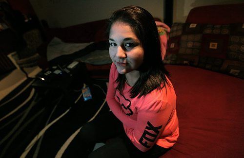 Hailey McKay, 18, who took a Duffy's cab home from her cousin's house at about 4 a.m. Sunday (Dec. 6), was spoken to and treated in an inappropriate manner by the cab driver. She spoke with Ashley Prest, see her story. December 10, 2015 - (Phil Hossack / Winnipeg Free Press)