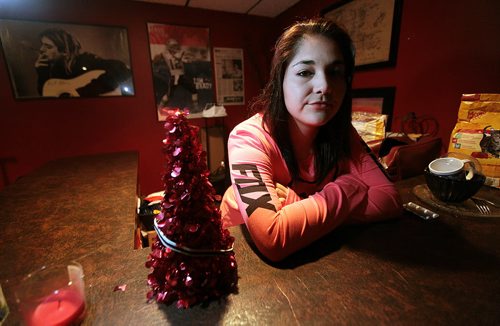 Hailey McKay, 18, who took a Duffy's cab home from her cousin's house at about 4 a.m. Sunday (Dec. 6), was spoken to and treated in an inappropriate manner by the cab driver. She spoke with Ashley Prest, see her story. December 10, 2015 - (Phil Hossack / Winnipeg Free Press)