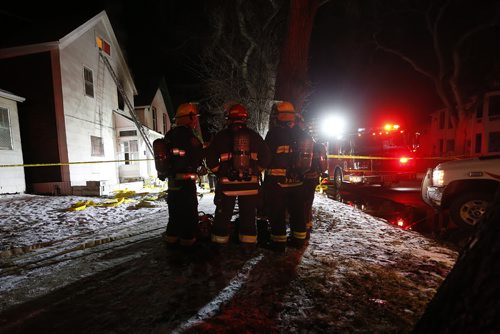 December 14, 2015 - 151214  -  Emergency crews were called to a fire at 354 Elgin Monday, December 14, 2015.  John Woods / Winnipeg Free Press