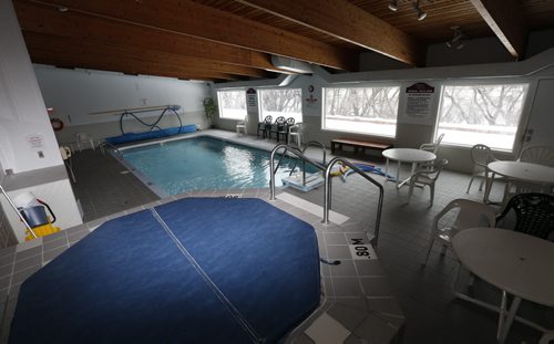 Homes. 80 Plaza Drive, Suite 2705. The hot tub and pool in the clubhouse building that is separate on the property . The realtor is Glen MacAngus.  Todd Lewys story Wayne Glowacki / Winnipeg Free Press Dec. 15   2015
