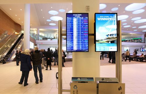 Generic photos of Winnipeg James Armstrong Richardson International Airport for story on airport fees added to your airline ticket ($25) to cover airport fees.  People wait at arrivals Wednesday.  See story.  Dec 16, 2015 Ruth Bonneville / Winnipeg Free Press