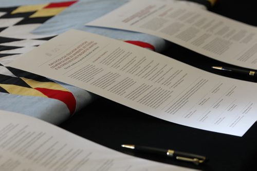 Three copies of the  Indigenous Education Blueprint in three languages, which were signed by the heads of Manitoban educational institutions  at a formal event Friday held at the U of M's Migizii Agamik  Bald Eagle Lodge. See Nick Martin story.  Dec 18, 2015 Ruth Bonneville / Winnipeg Free Press