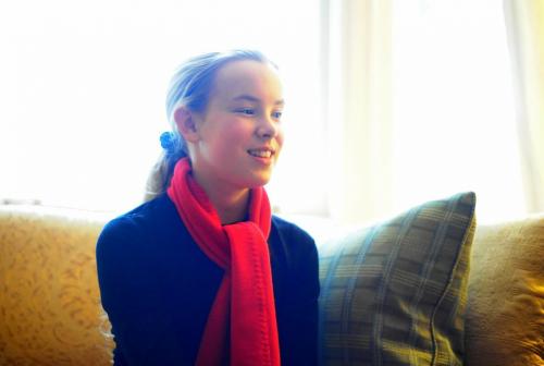 01/30/2008 - Ottawa - 12 year old Hannah Taylor of Winnipeg spent the night at Stornoway, Opposition Leader Stephane Dion's home. Photo By Ashley Fraser, Winnipeg Free Press - Reporter: Mia Rabson