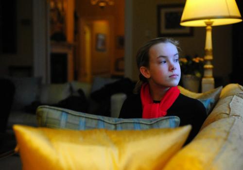 01/30/2008 - Ottawa - 12 year old Hannah Taylor of Winnipeg spent the night at Stornoway, Opposition Leader Stephane Dion's home. Photo By Ashley Fraser, Winnipeg Free Press - Reporter: Mia Rabson