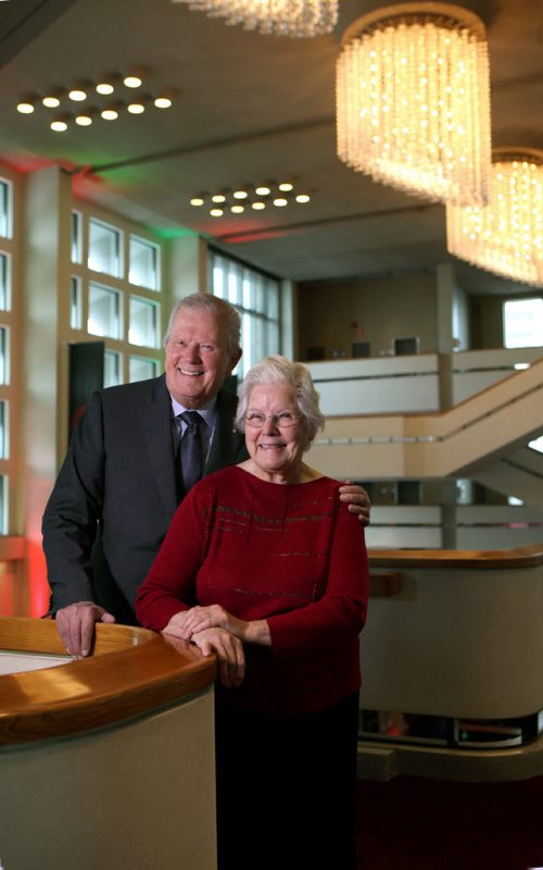 Portraits of longtime local arts philanthropist Bill and Shirley Loewen at the Centennial  Concert Hall.  Dec 19, 2015 Ruth Bonneville / Winnipeg Free Press