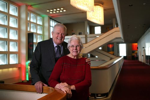 Portraits of longtime local arts philanthropist Bill and Shirley Loewen at the Centennial  Concert Hall.  Dec 19, 2015 Ruth Bonneville / Winnipeg Free Press