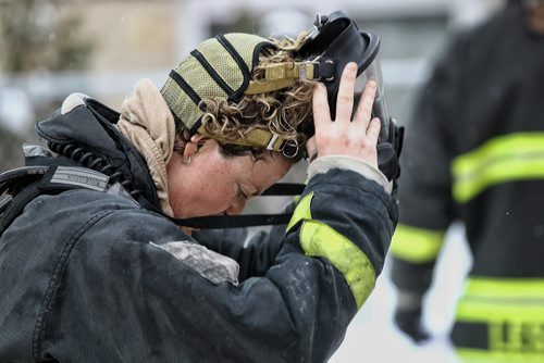 A fire in a basement suite at an apartment block on Toronto Street sent one person to the hospital for precaution after they tried to save their cats. They managed to save four out of five, firefighters saved the fifth cat. No reports on cause or damage estimates.  151221 December 21, 2015 Mike Deal / Winnipeg Free Press