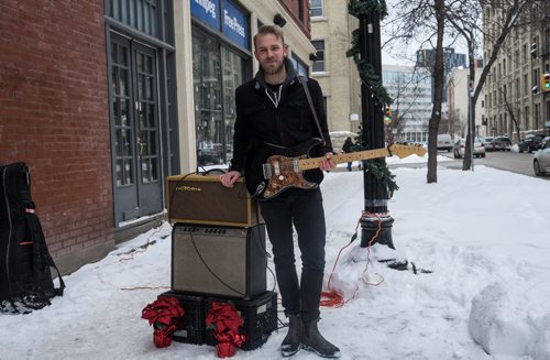 Joey Landreth during a taping of The Exchange Sessions is a member of the Bros. Landreth a Canadian roots-rock group. 151222 - Tuesday, December 22, 2015 -  MIKE DEAL / WINNIPEG FREE PRESS