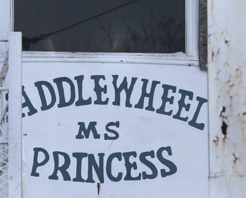 49.8  OLD BOATS. The helm of the  Paddlewheel Princess frozen in the slough north of Selkirk, Mb.  Bill Redekop story   Wayne Glowacki / Winnipeg Free Press Dec. 22  2015