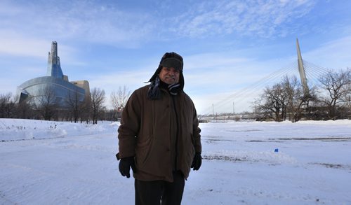 Paul Kostas, the owner of Humphry Inn & Suites at the site of The Great Ice Show to be built at The Forks.  Story by Danielle Doiron Wayne Glowacki / Winnipeg Free Press Dec. 29  2015