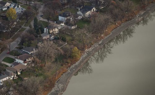 Winnipeg skyline aerial photos for the Red, Assiniboine, La Salle, and Seine River Project. 151026 - Monday, October 26, 2015 -  MIKE DEAL / WINNIPEG FREE PRESS