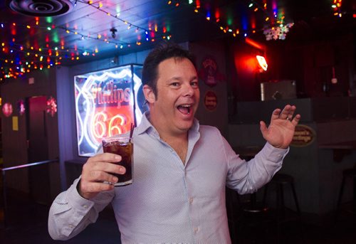 DAVID LIPNOWSKI / WINNIPEG FREE PRESS 160101  Longtime VIP card holder Neil Sullivan at the Palomino Club. The second last day of operation for the Palomino Club Friday January 1, 2016.