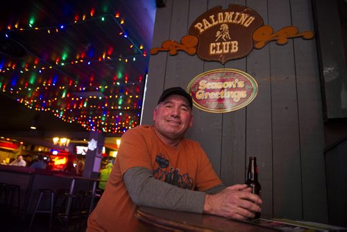 DAVID LIPNOWSKI / WINNIPEG FREE PRESS 160101  Bob Coutu found and returned lost money at the Palomino Club. The second last day of operation for the Palomino Club Friday January 1, 2016.