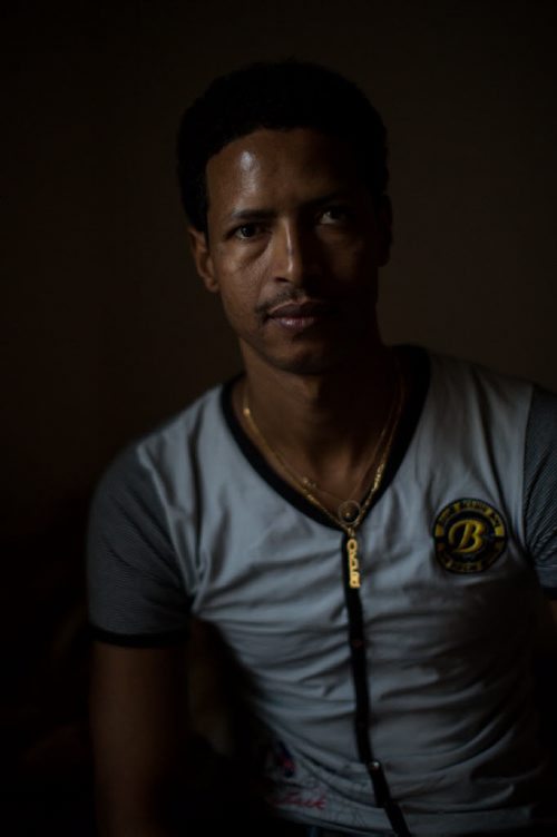 Simon Hagos, at his apartment of Broadway is an Eritrean refugee who arrived in January 2015. 160104 - Monday, January 4, 2016 -  MIKE DEAL / WINNIPEG FREE PRESS