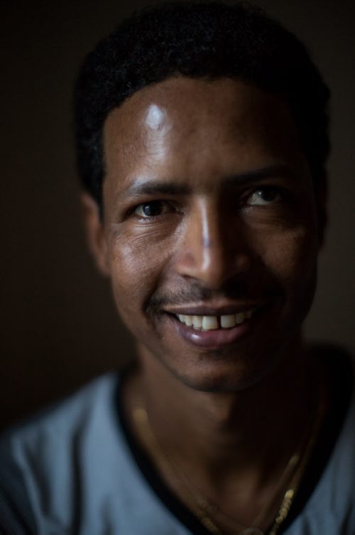 Simon Hagos, at his apartment of Broadway is an Eritrean refugee who arrived in January 2015. 160104 - Monday, January 4, 2016 -  MIKE DEAL / WINNIPEG FREE PRESS