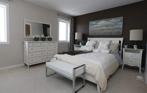 Homes. 148 Cherrywood Road in Bridgwater Trails. The master bedroom. Kensington Homes sales rep is Heather Daniels.  Todd Lewys story Wayne Glowacki / Winnipeg Free Press Jan. 4 2016