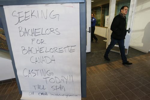 January 10, 2016 - 160110  -  Mike Ogilvie, a firefighter-paramedic with the city of Winnipeg, is photographed at the Centennial Library during a casting call for the first ever Bachelorette Canada Sunday, January 10, 2016.  John Woods / Winnipeg Free Press