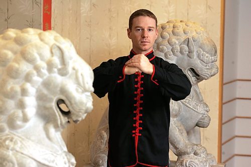 BORIS MINKEVICH / WINNIPEG FREE PRESS  080205 Local Kung Fu expert Josh Schafer poses for some photos at the Chinese Cultural Centre.