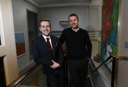 At left, Derek Elliott, Client Services and Lee Waltham, Strategy Director for Brandish. Brandish is a new branding company which works with corporate clients to improve awareness and recognition of their brand. Murray McNeill story Wayne Glowacki / Winnipeg Free Press Jan. 12 2016
