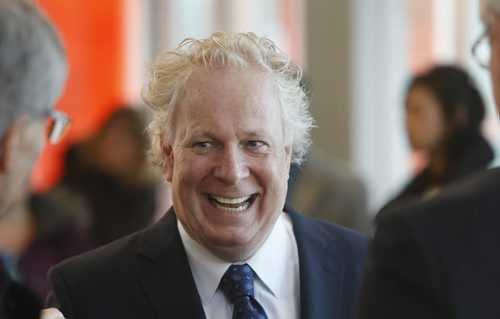 Former Quebec Premier Jean Charest was named Rail Relocation Task Force Chair at a news conference Thursday at The Forks. Mary Agnes story Wayne Glowacki / Winnipeg Free Press Jan. 14 2016