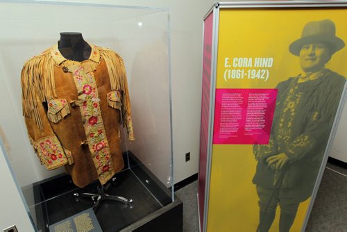 The Manitoba Museum has an exhibit called Nice Women Dont Want the Vote. E. Cora Hind wore this nice leather jacket displayed at the exhibit. BORIS MINKEVICH / WINNIPEG FREE PRESS January 18, 2016
