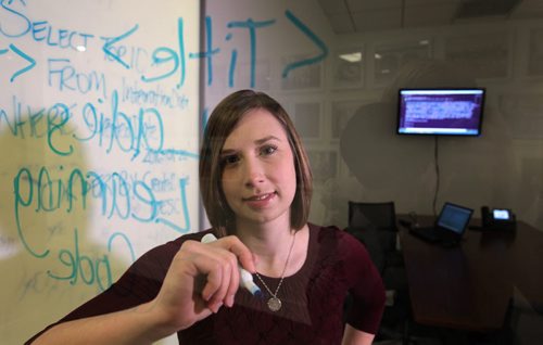 Subject: Serena Vandersteen, a 26-year-old computer software programmer, is the co-lead of the Winnipeg Chapter of Ladies Learning Code, a not-for-profit organization that aims to empower women and girls with the skills they need to go into tech. See Jen's story.   Jan 21, 2016 Ruth Bonneville / Winnipeg Free Press