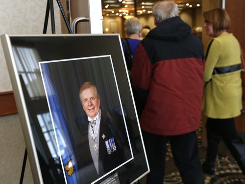 Friends and family gathered Monday afternoon to celebrate the life of the late former Lieutenant-Governor and federal MP John Harvard  at  the Victoria Inn.  John died of cancer on Jan. 9, at 77. Mary Agnes Welch story Wayne Glowacki / Winnipeg Free Press Jan. 25 2016