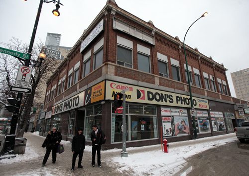 Dons Photo's downtown outlet, see story re: struggling business. January 25, 2015 - (Phil Hossack / Winnipeg Free Press)