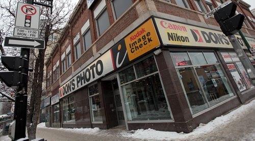 Dons Photo's downtown outlet, see story re: struggling business. January 25, 2015 - (Phil Hossack / Winnipeg Free Press)