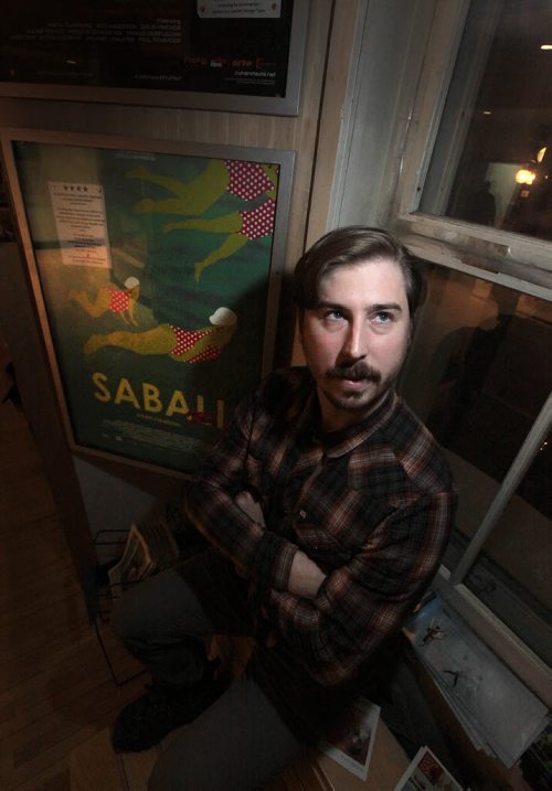 Ryan McKenna, the director of the Montreal-shot "The Heart of Madame Sabali" poses in the lobby of Cinematheque.Ryan lives and works in Montreal, but identifies as a Winnipeg filmmaker as he was born here and came up through the Winnipeg Film Group. See Uptown story. January 25, 2016 - (Phil Hossack / Winnipeg Free Press)