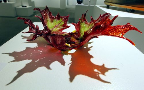 WINNIPEG, MB - ART STANDUP - Cre8ery Gallery & Studios. The colourful creation is one called Maple Leaf Forever Series (2015) pate de verde (glass) by Katleen Black. Selling for $225. For the Love of Craft. Manitoba Arts Council. BORIS MINKEVICH / WINNIPEG FREE PRESS January 26, 2016