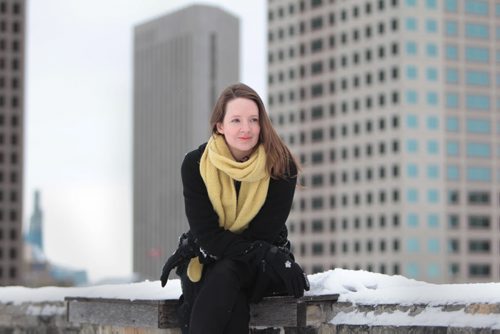 Story, Women in Winnipeg film.  Local filmmaker, Frey Olafson, has her portrait taken on the rooftop of ArtsSpace for story on local women in the film business.  See Jen Zoratti story.   Jan 26, 2016 Ruth Bonneville / Winnipeg Free Press