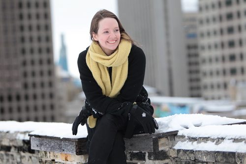 Story, Women in Winnipeg film.  Local filmmaker, Frey Olafson, has her portrait taken on the rooftop of ArtsSpace for story on local women in the film business.  See Jen Zoratti story.   Jan 26, 2016 Ruth Bonneville / Winnipeg Free Press