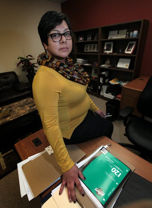 Tara Petti CEO of the Southern child welfare authority to go with Mary Agnes story about a federal human rights decision on "on-reserve" child welfare funding. January 26, 2016 - (Phil Hossack / Winnipeg Free Press)