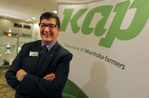 WINNIPEG, MB - KAP - Keystone Agriculture Producers' 32nd annual meeting at the Delta Winnipeg. KAP President Dan Mazier in photo. BORIS MINKEVICH / WINNIPEG FREE PRESS January 27, 2016